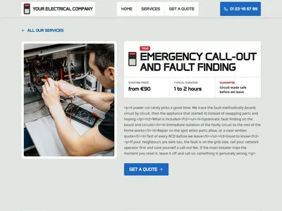 Breaker Board – service