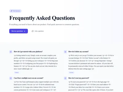 FAQ – Two Columns