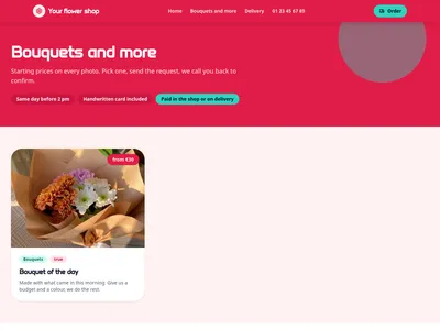 Bouquet Express – products