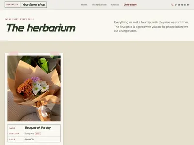 Herbarium Sheet – products
