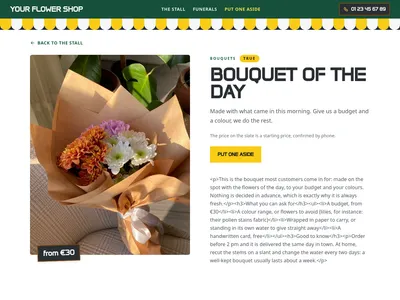 Market Stall – product