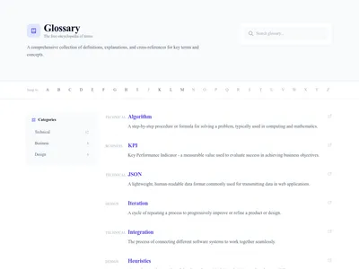 Glossary – Wiki Style