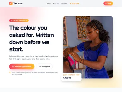 Hair salon – Color bar