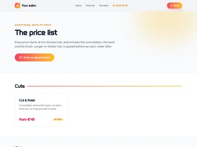 Color bar – services