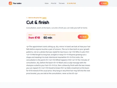 Color bar – service