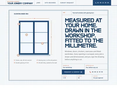 Joiner – Shop Drawing