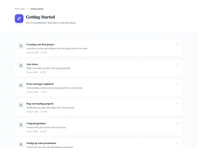 Help Center – category