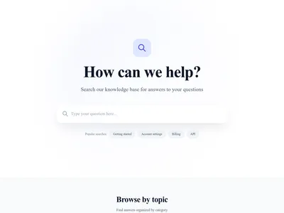 Knowledge Base – Search Focused