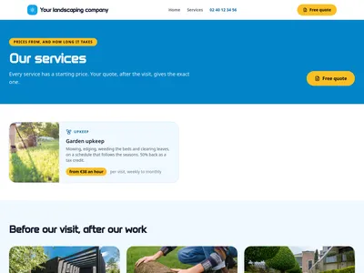 Garden Quote – services