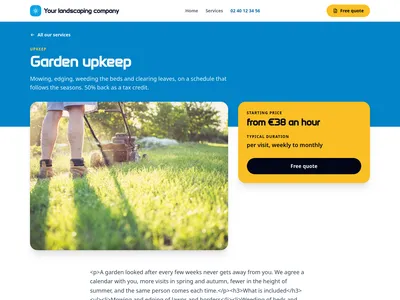Garden Quote – service