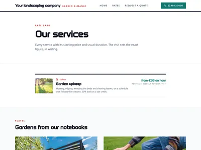 Garden Almanac – services