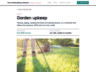 Garden Almanac – service