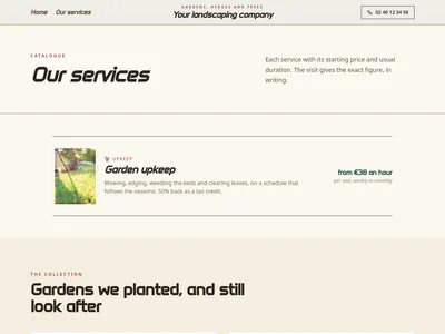 Garden Herbarium – services