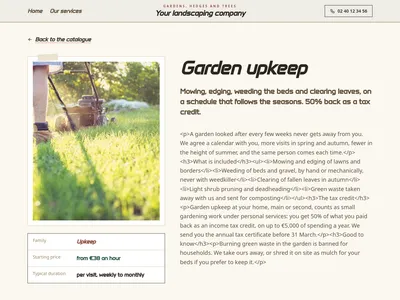 Garden Herbarium – service