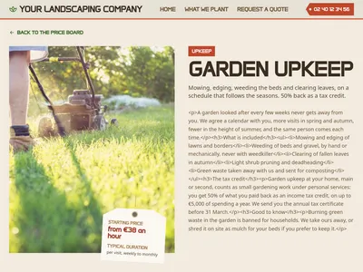 Hedge Nursery – service