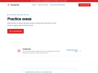 Defence Line – practices
