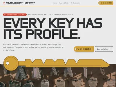 Locksmith – Key Blank Wall