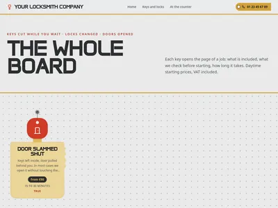 Key Blank Wall – services