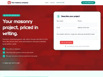 Mason – Site Quote