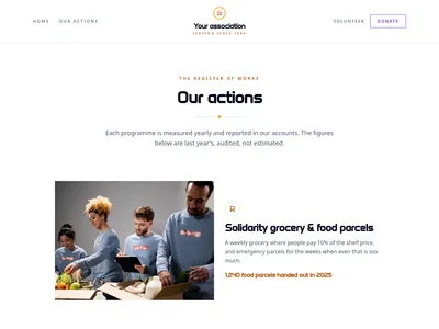 The Foundation – actions