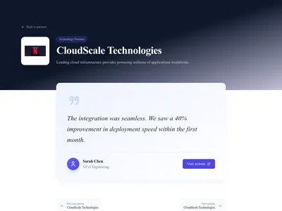 Testimonial Focus – detail