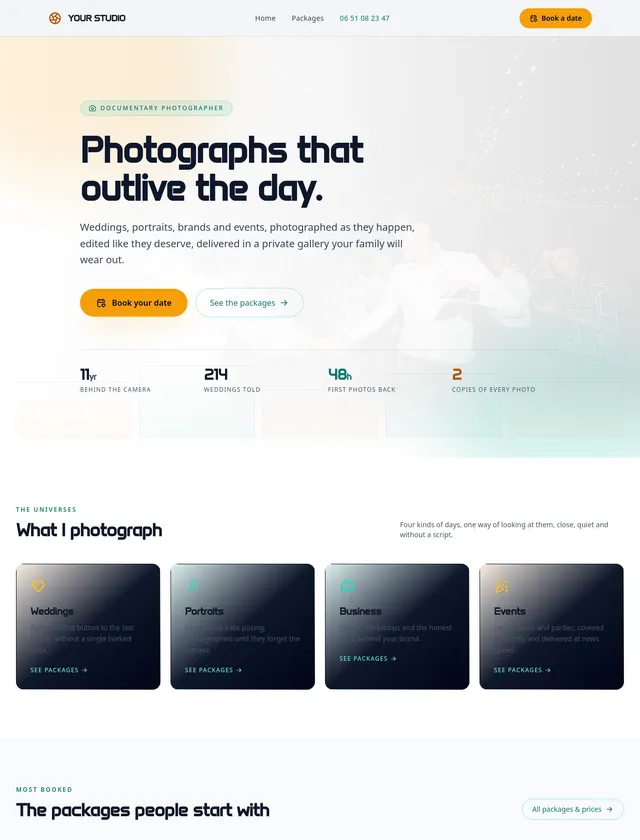 Photographer module, night design