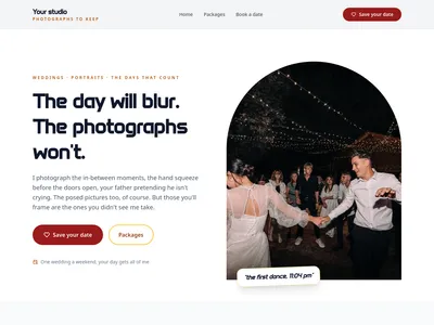 Photographer – First Look