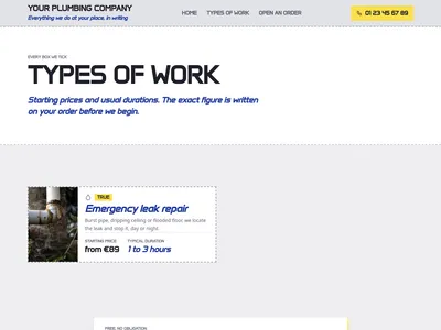 Carbon Work Order – services