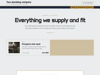 Brass Tap Catalogue – services