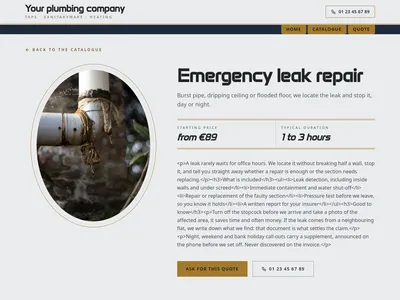 Brass Tap Catalogue – service