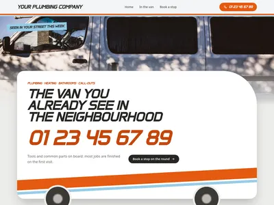 Plumber – Lettered Van