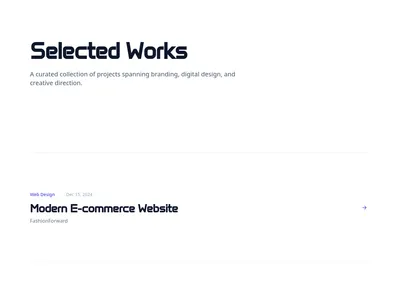 Portfolio – Minimal List