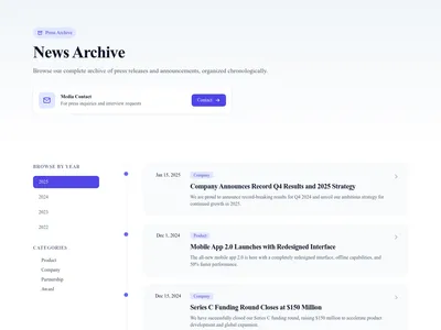 Press – News Archive
