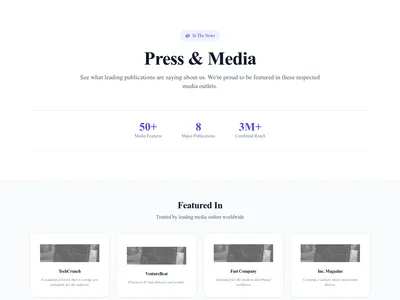 Press – Coverage Logos
