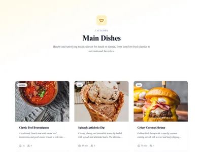 Food Cards – category