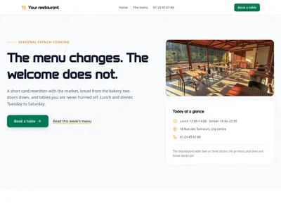 Restaurant – Bistro Editorial