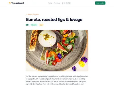 Bistro Editorial – dish