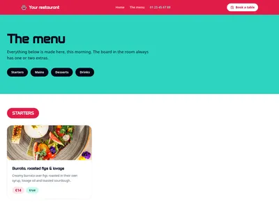 Neo Canteen – menu