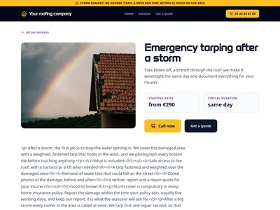 Storm Line – service