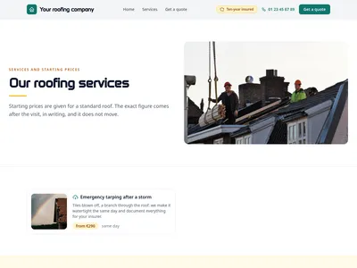 Sound Roof – services