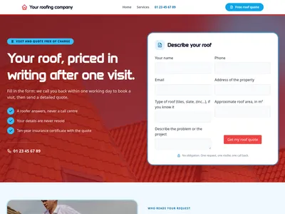 Roofer – Roof Quote