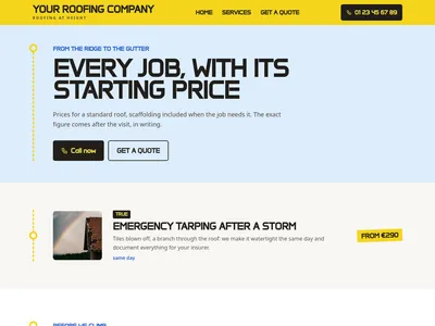 Ridge to Gutter – services