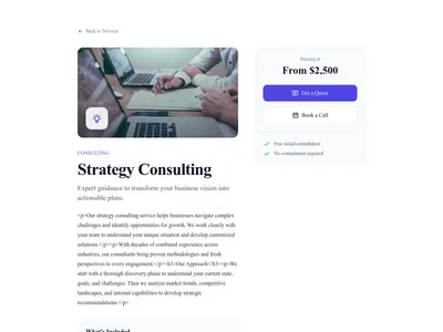 Cards with Icons – service