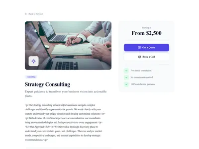 Pricing Included – service