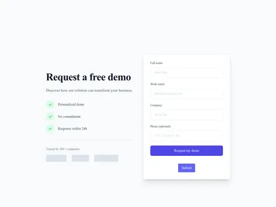Screenshot of Simple Lead Capture page template