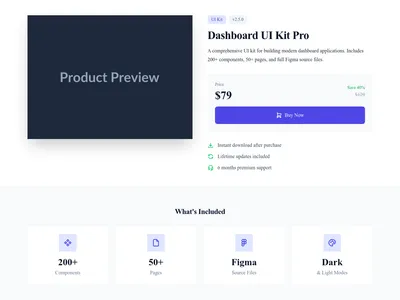 Screenshot of Digital Product page template